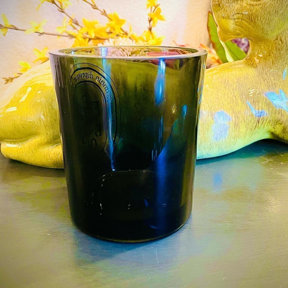 ♥️ Diptyque Feu de Bois / Wood Fire Candle smoked glass candle CONTAINER… - Picture 10 of 15